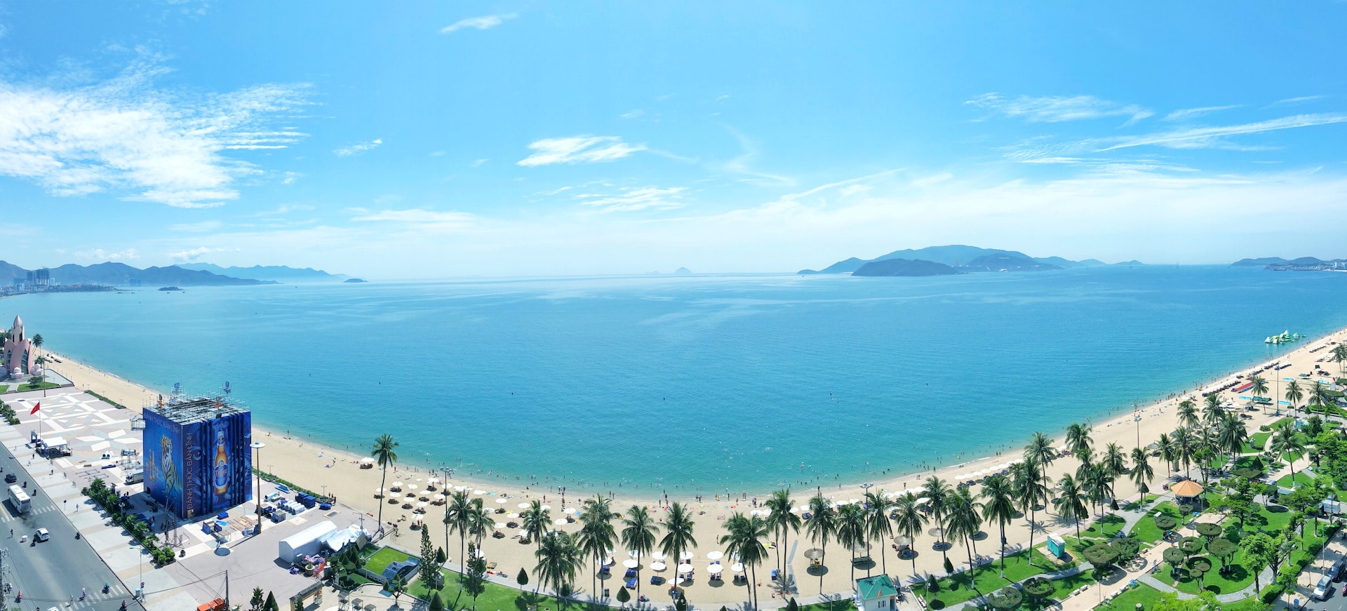 Panorámica de la playa de Nha Trang en Vietnam