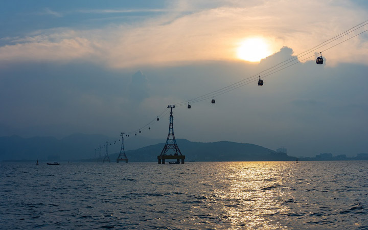 Teleferico de VinWonders en Nha Trang, Vietnam