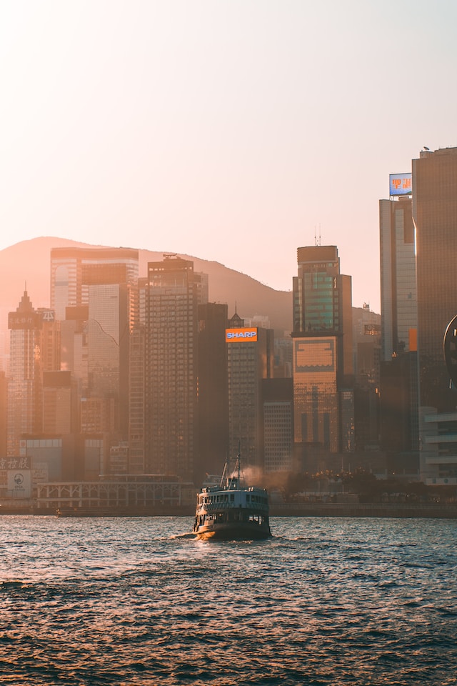 Foto de un Star Ferry en Victoria Harbour